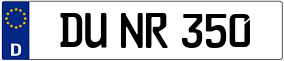 Truck License Plate